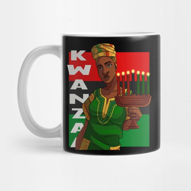 Happy Kwanzaa Day Kinara Candles by Noseking